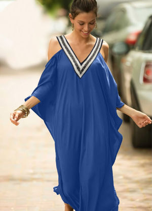 Picture of Trendy V Neck Dress