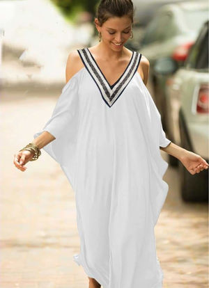 Picture of Trendy V Neck Dress