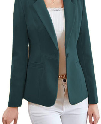 Picture of Lady's casual green blazer