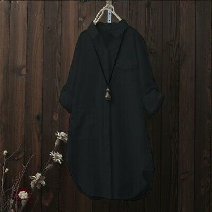 Picture of Spring  lady's New style casual black blouse