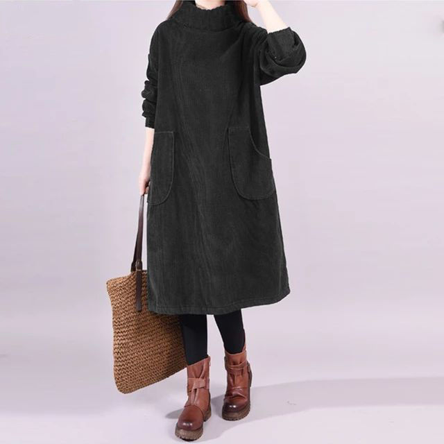 Picture of Casual black  long dress