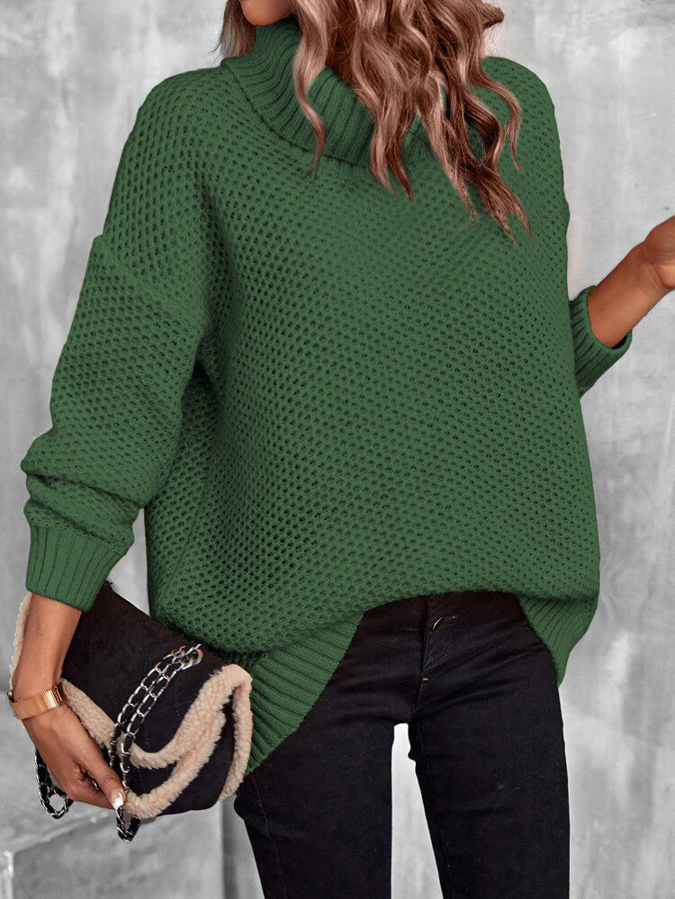 Picture of Green  high neck pullover